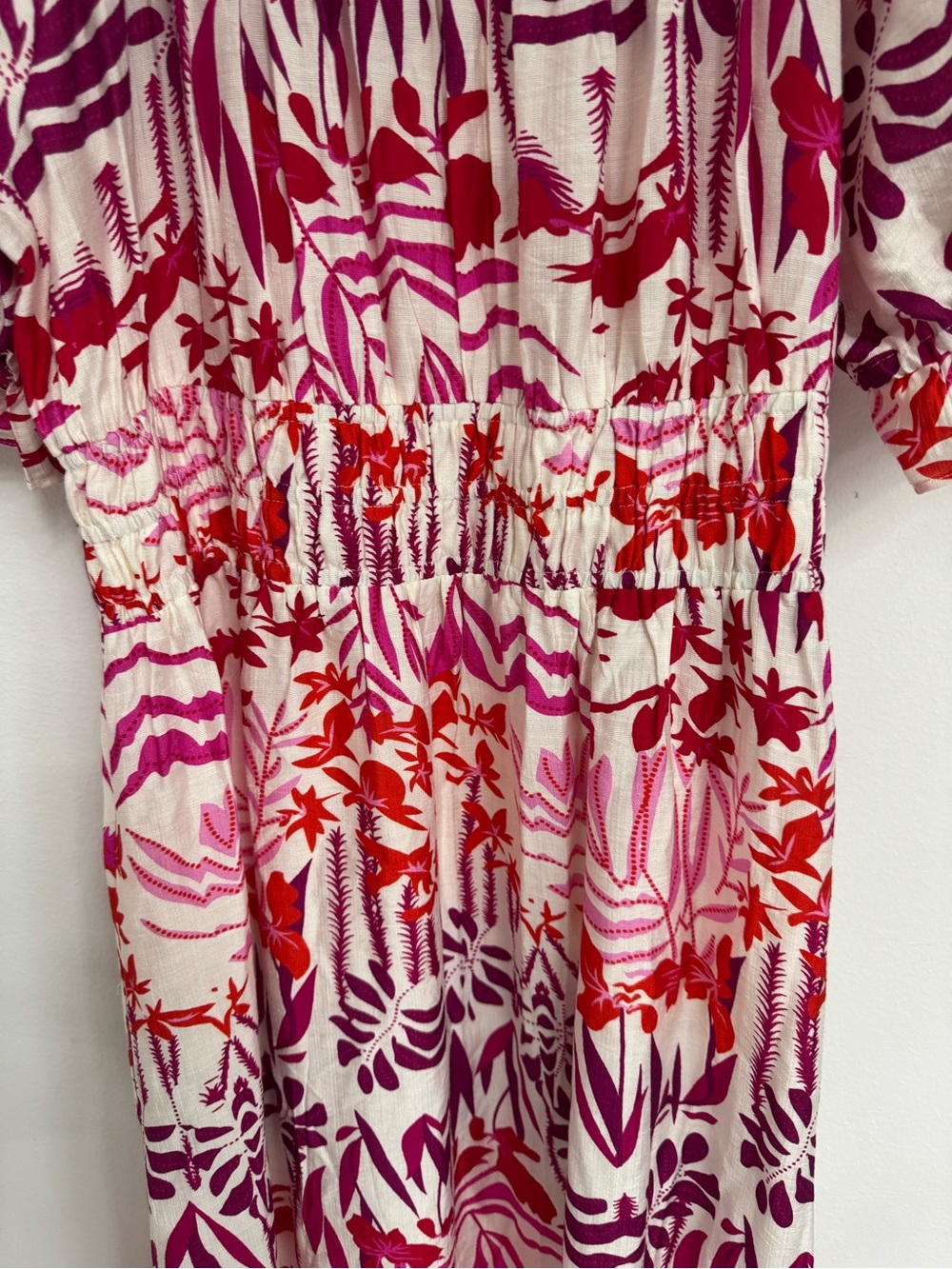 Women’s Pink & Red Floral Maxi Dress - Picture 6 of 6